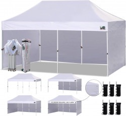 10' x 20' Pop Up Tent - White