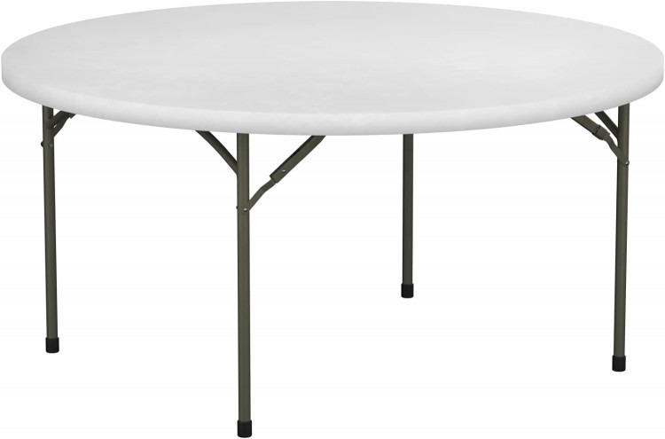 60 Round Tables - White