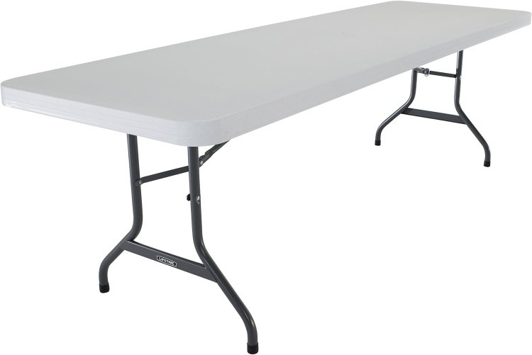 8ft Rectangle Table - White